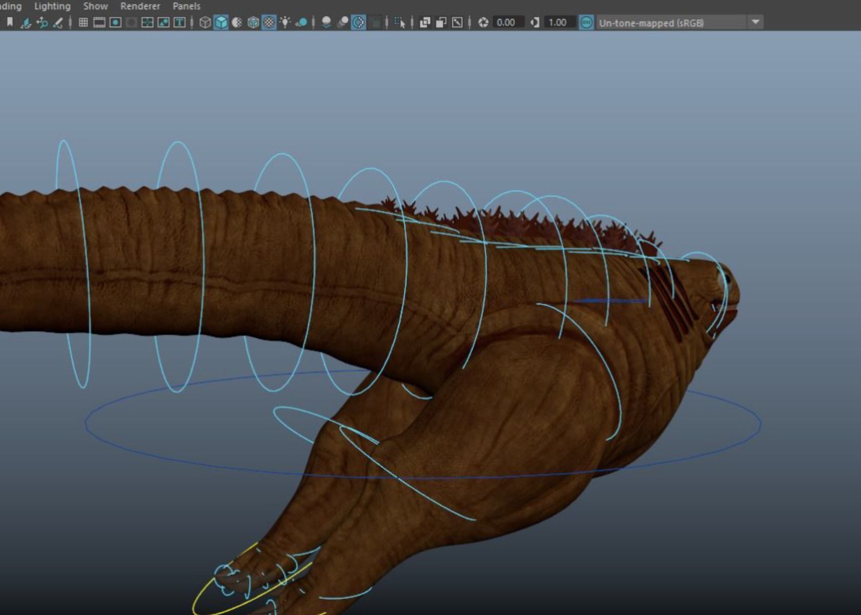 Shin Godzilla First Form Rigged 3D model_16