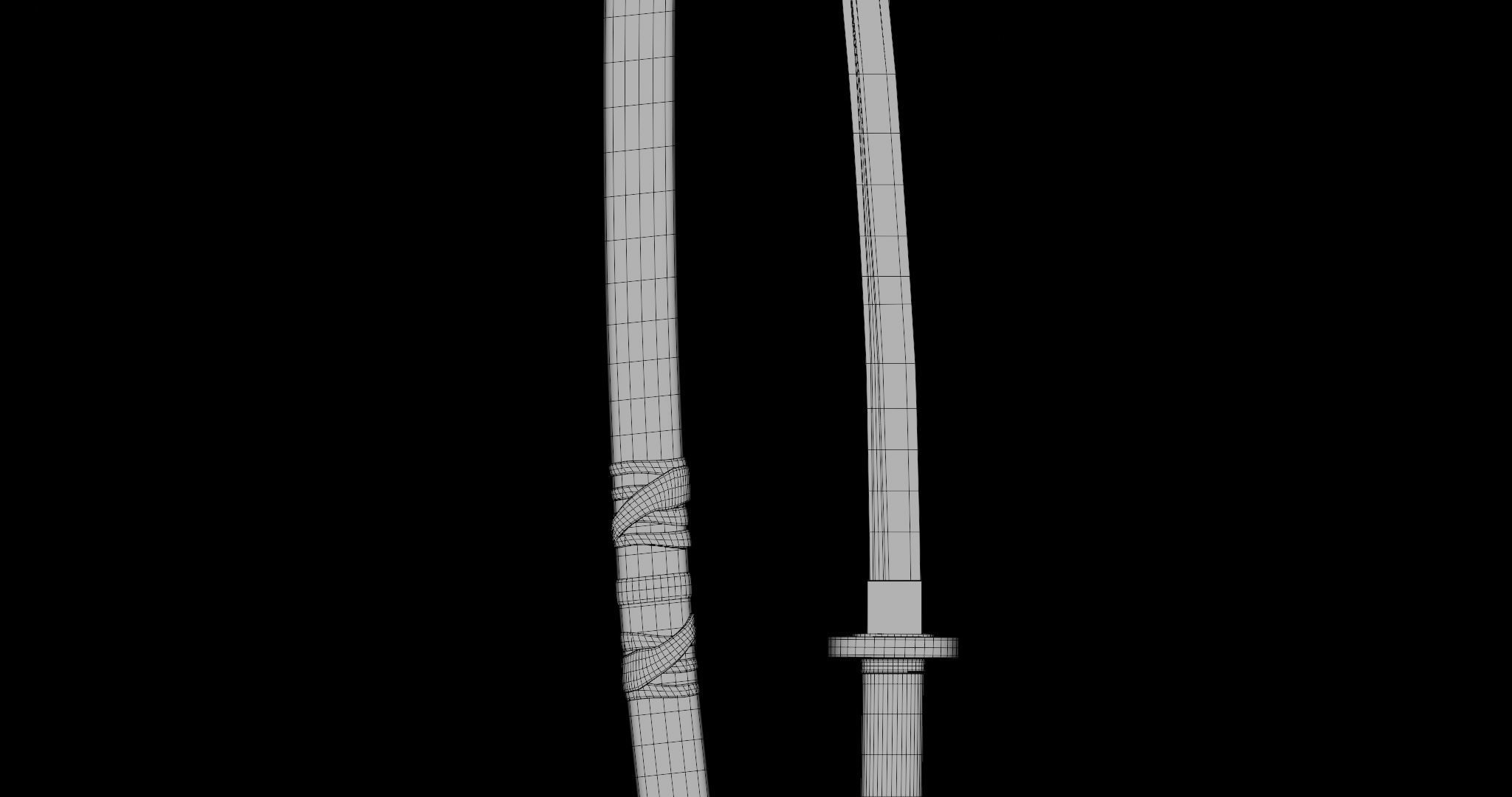 Sword 09 Game Ready PBR Unity UE Arnold V-Ray Textures Included Low-poly 3D model_35