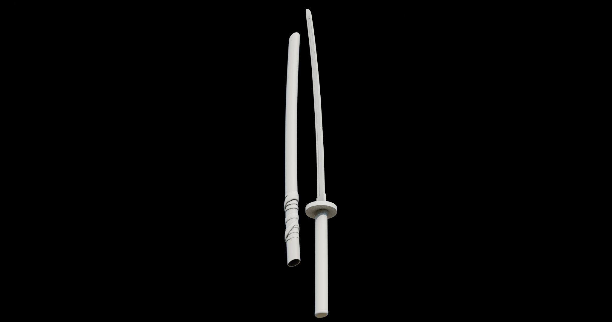 Sword 09 Game Ready PBR Unity UE Arnold V-Ray Textures Included Low-poly 3D model_30