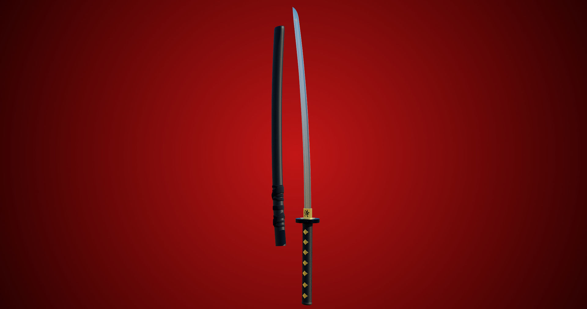 Sword 09 Game Ready PBR Unity UE Arnold V-Ray Textures Included Low-poly 3D model_9