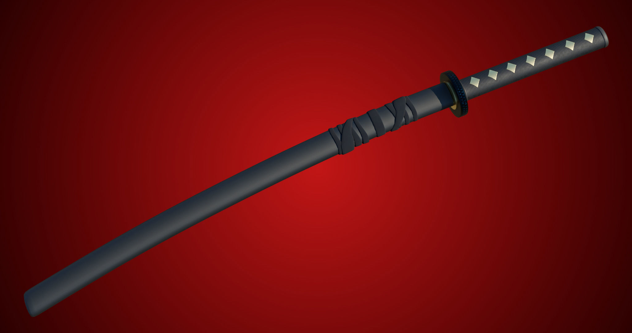 Sword 09 Game Ready PBR Unity UE Arnold V-Ray Textures Included Low-poly 3D model_8
