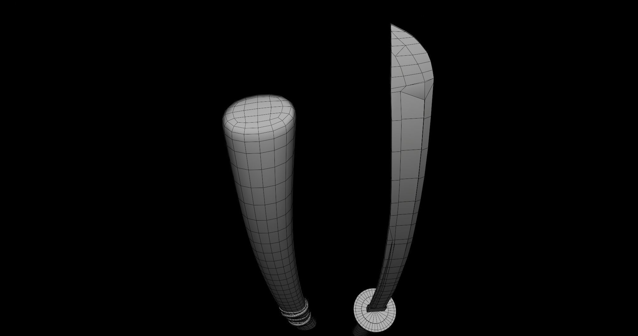 Sword 09 Game Ready PBR Unity UE Arnold V-Ray Textures Included Low-poly 3D model_33