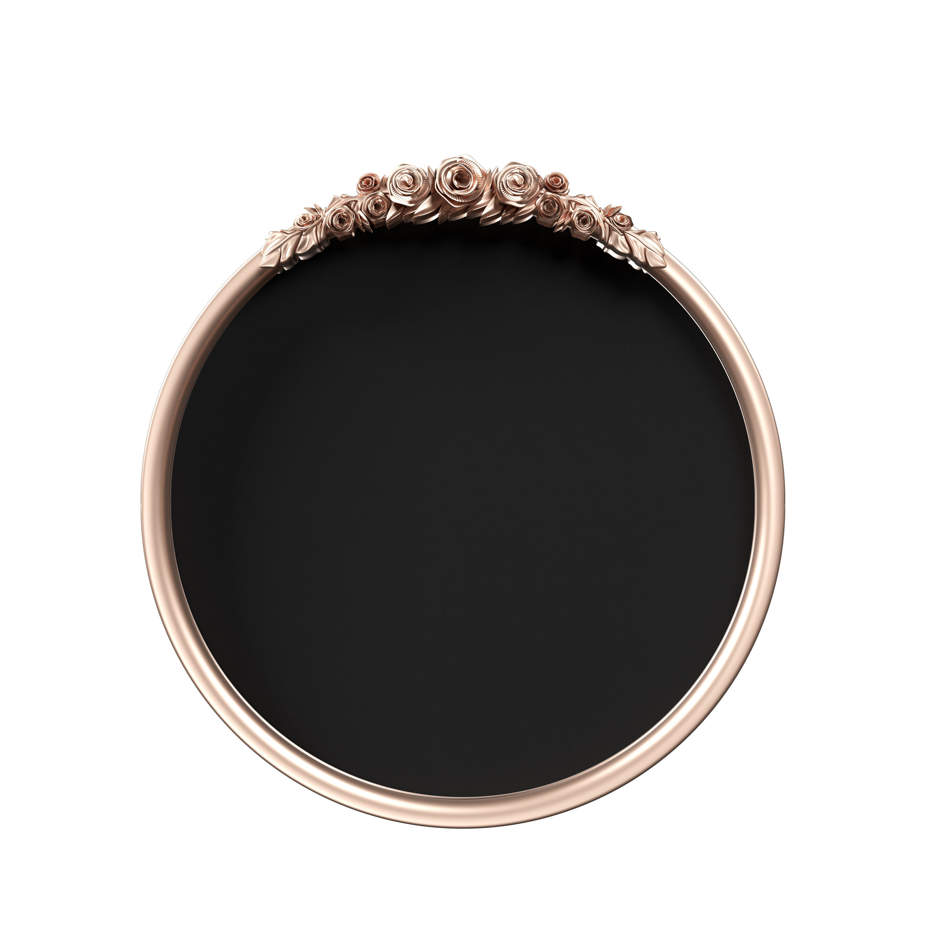 ROSETTE ARCHED DRESSER AND ROUND MIRROR  3D model_3