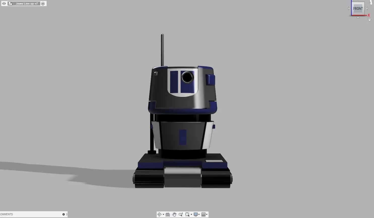 P4-1G3 star wars vacuum cleaner 3D print model_0