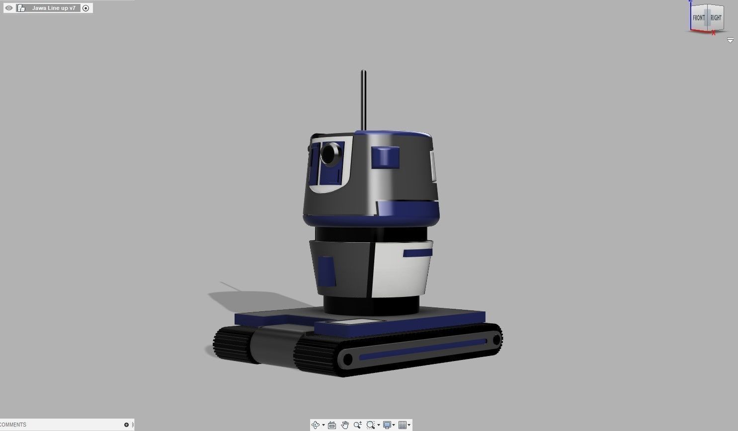 P4-1G3 star wars vacuum cleaner 3D print model_1