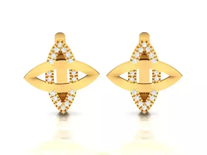 Delicate Fine Earring 3D print model