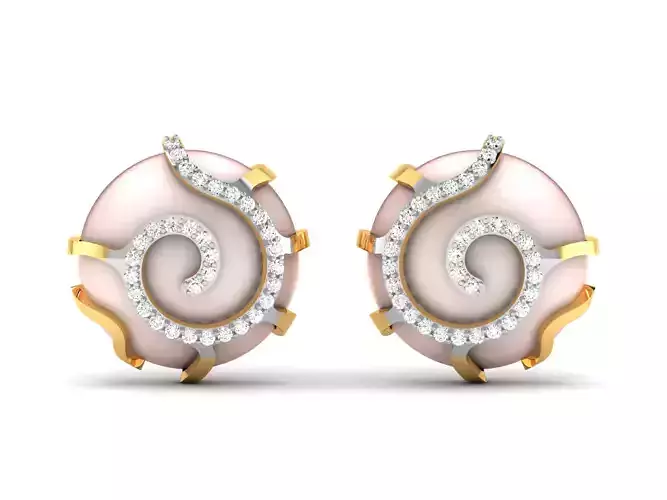 Delicate Fine Earring 3D print model