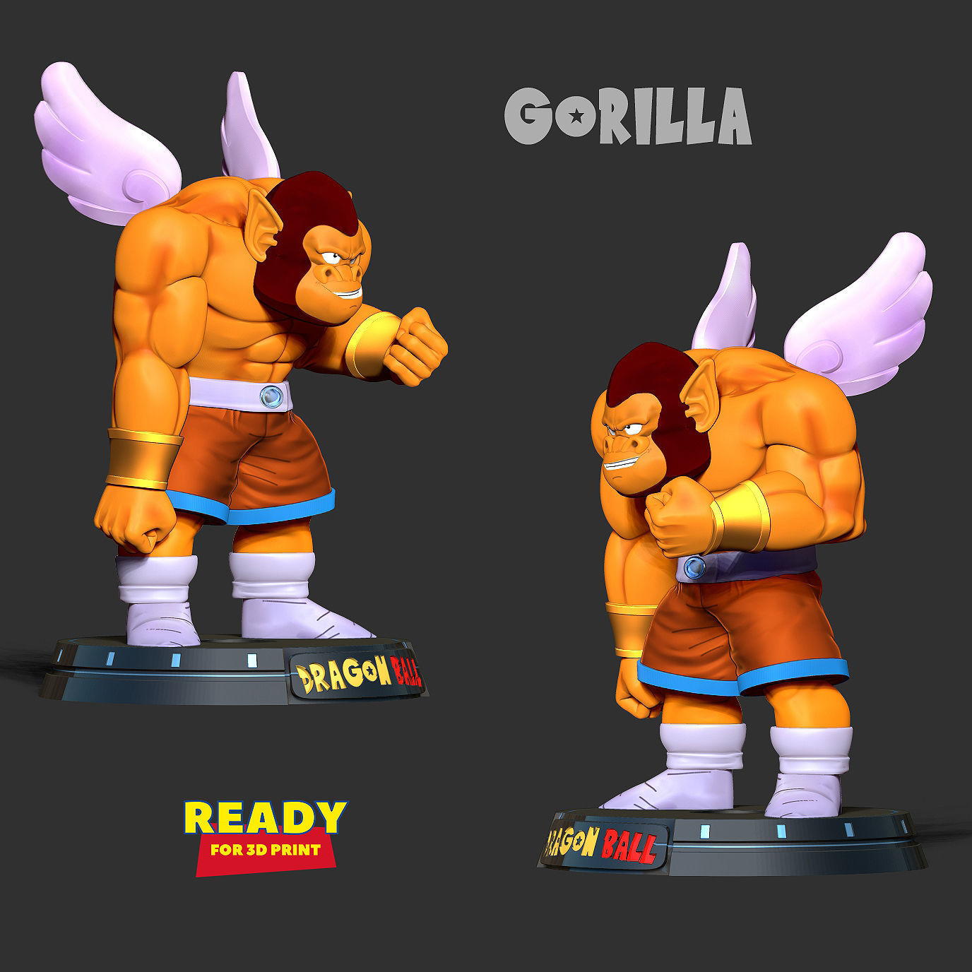 Gorilla - Dragon Ball Z Fanart 3D print model_4