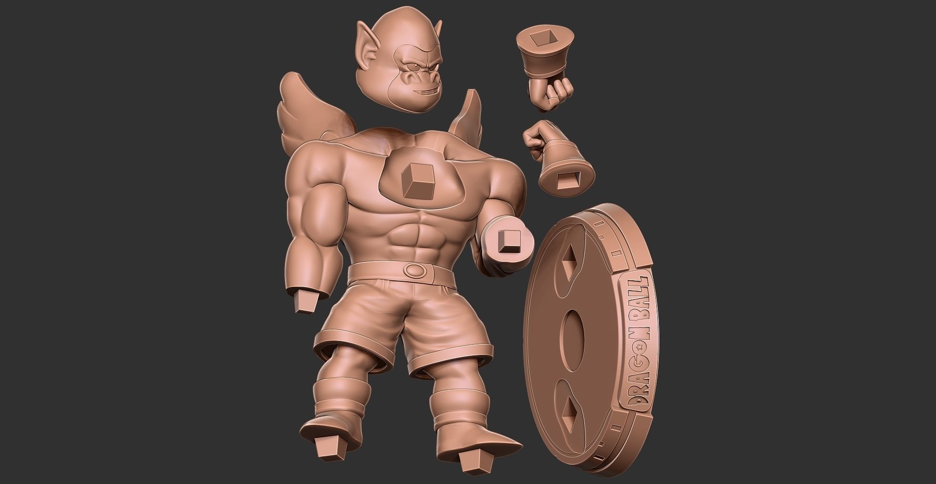 Gorilla - Dragon Ball Z Fanart 3D print model_13