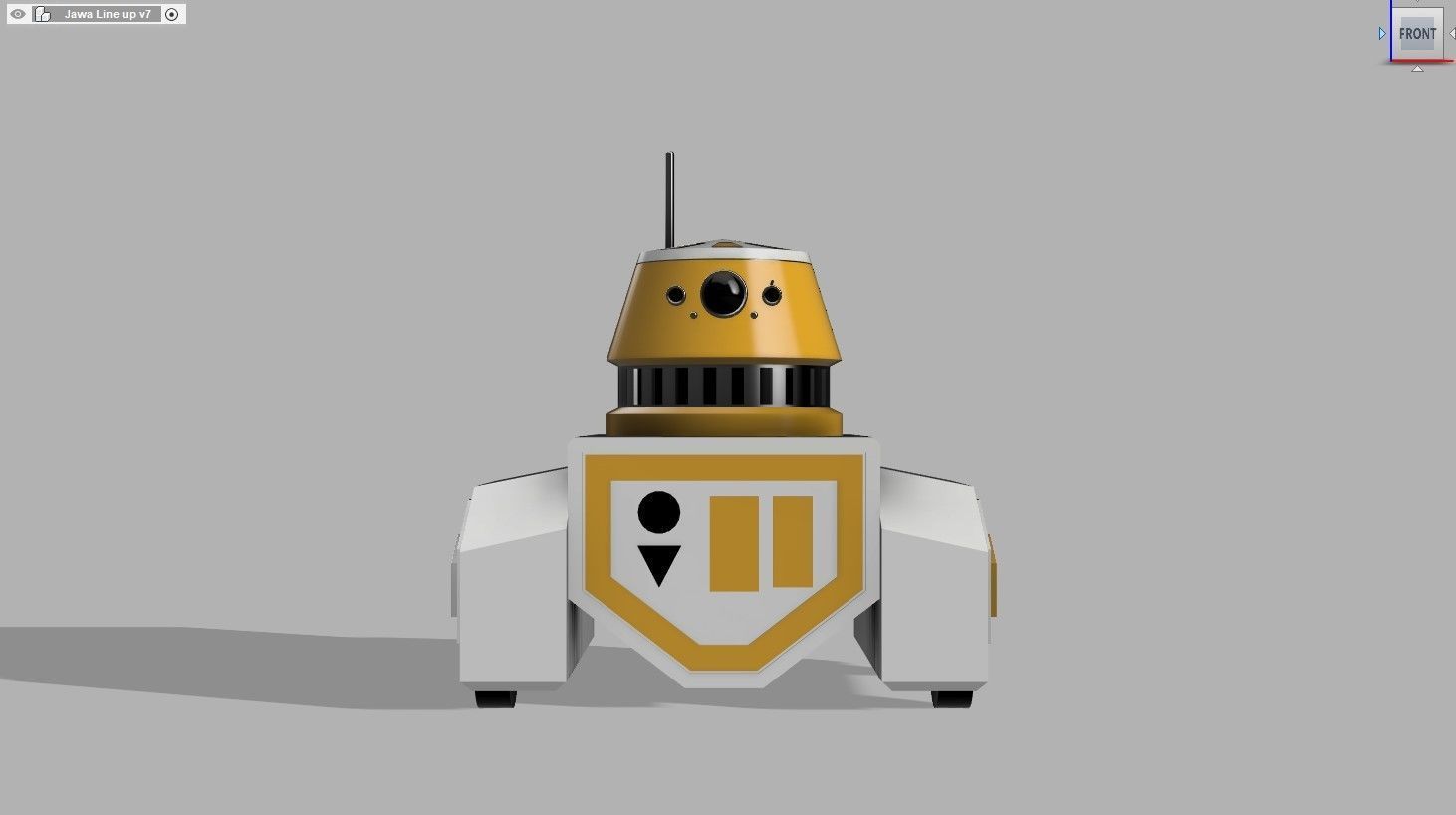 P4-1G star wars robot 3D print model_1