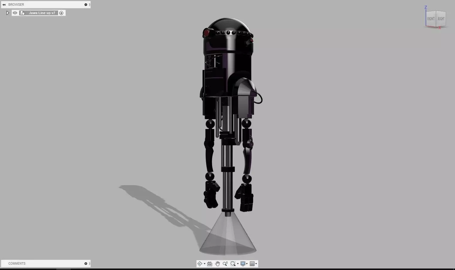 Z0-ZRC star wars robot 3D print model