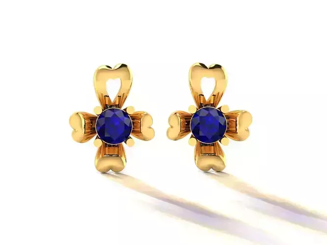 Delicate Fine Earring 3D print model