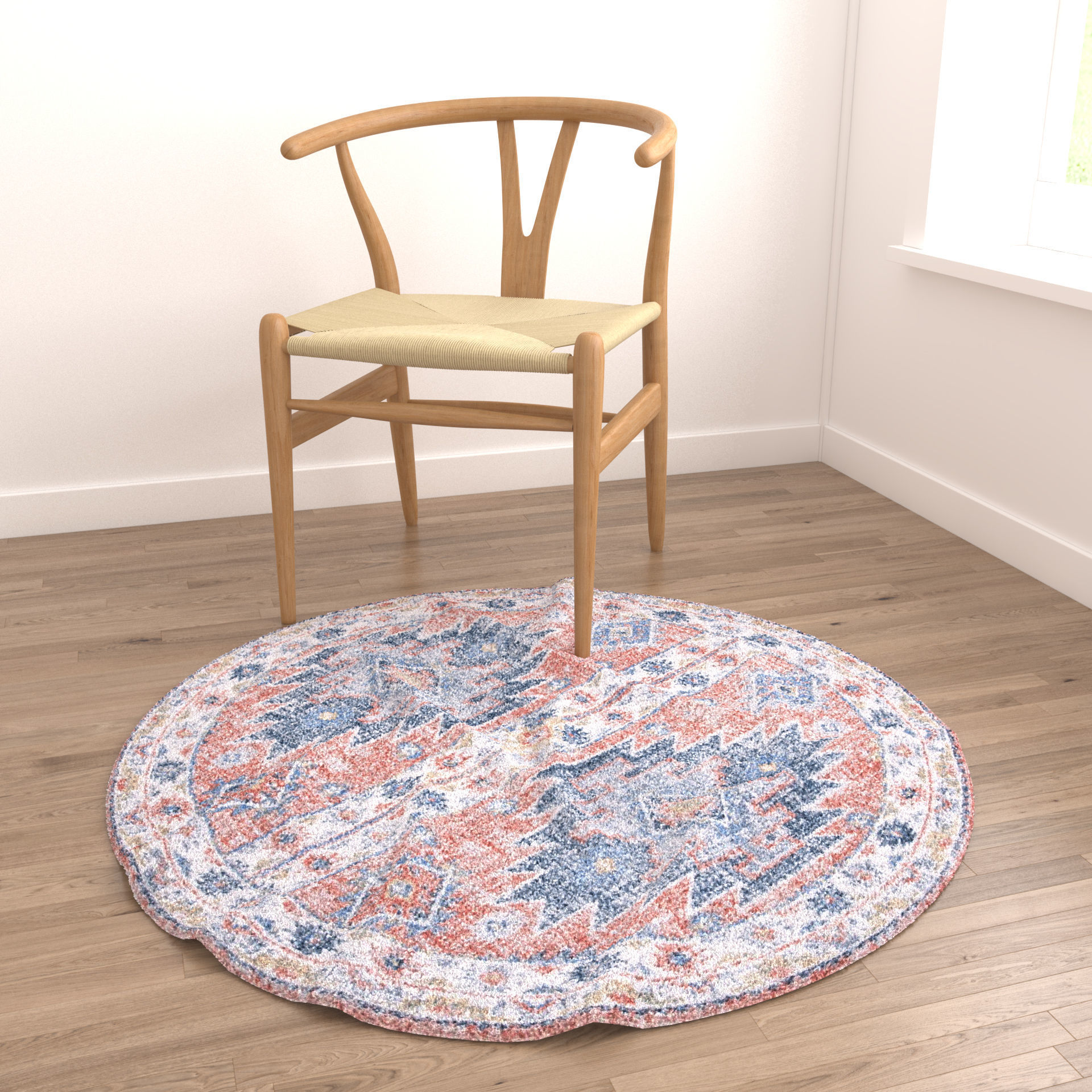 Rugs No 687 Low-poly 3D model_3