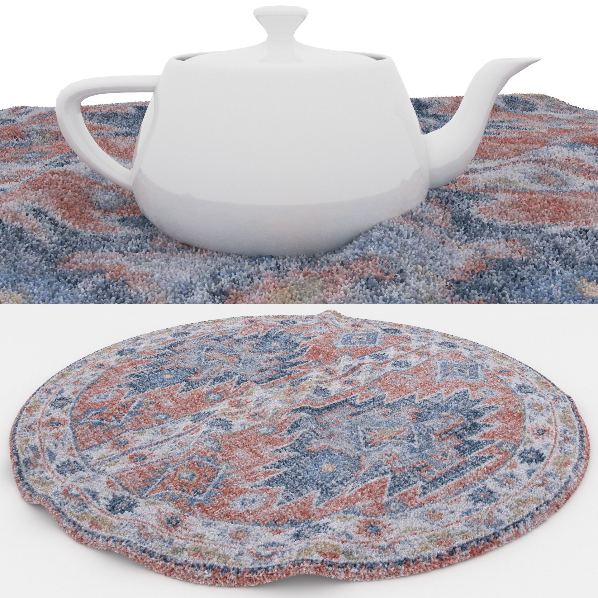 Rugs No 687 Low-poly 3D model_1