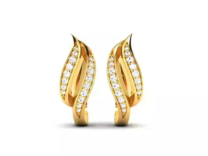 Delicate Fine Earring 3D print model