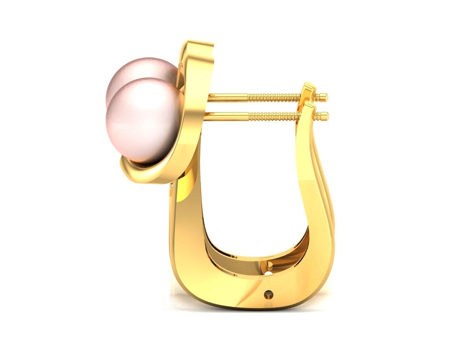 Multi stylish Opal Stone Earrings 3D print model_4