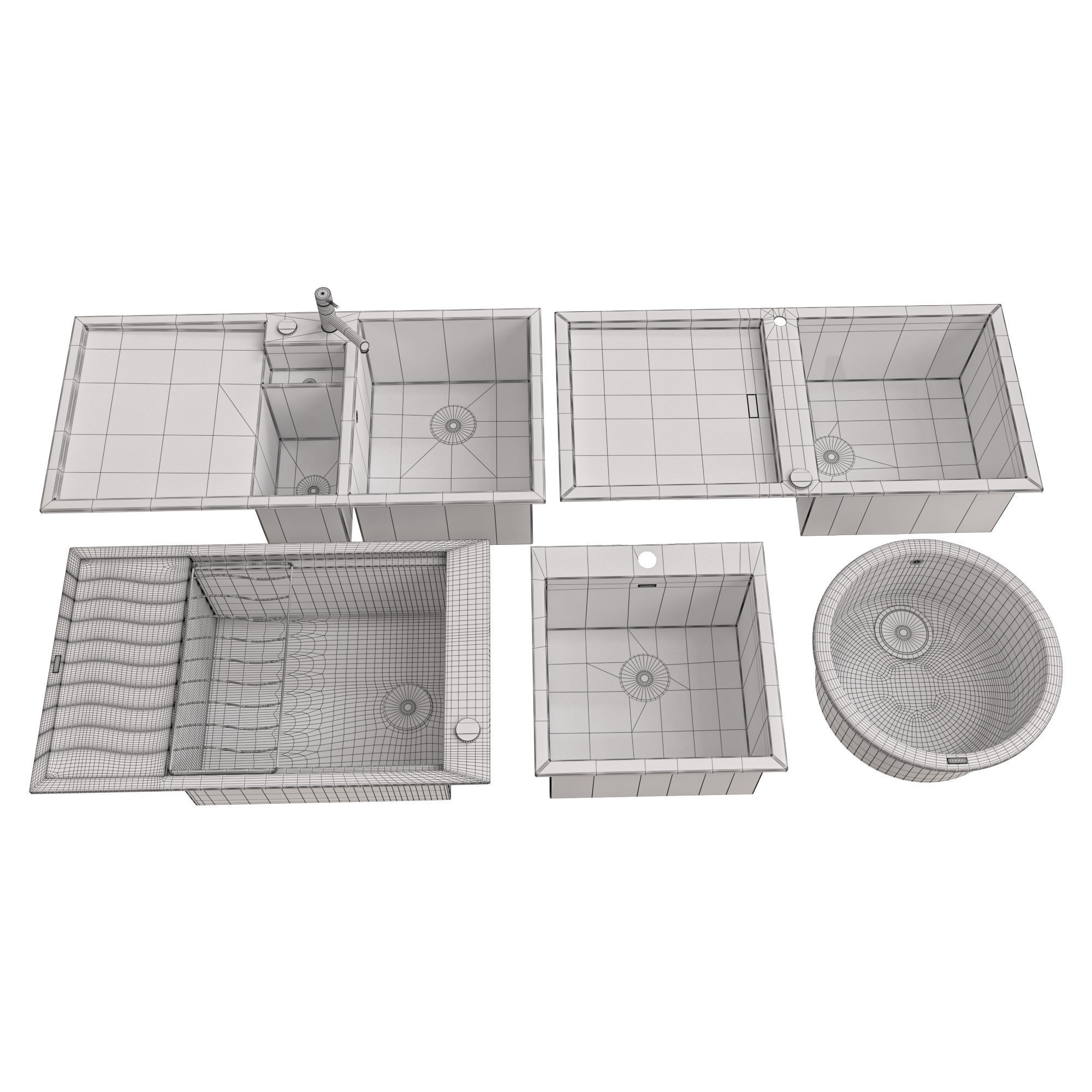 BLANCO sink set 3D model_3