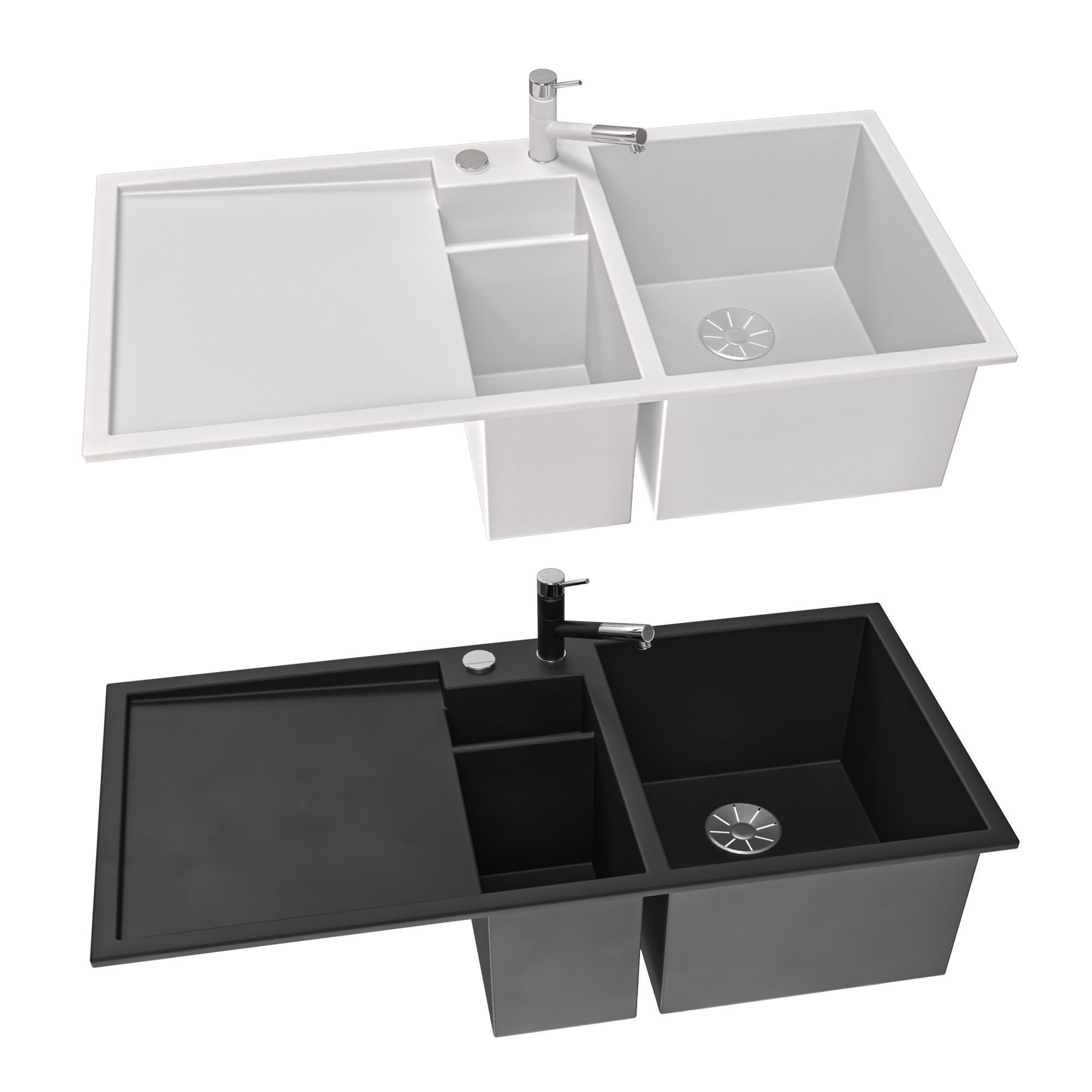 BLANCO sink set 3D model_1