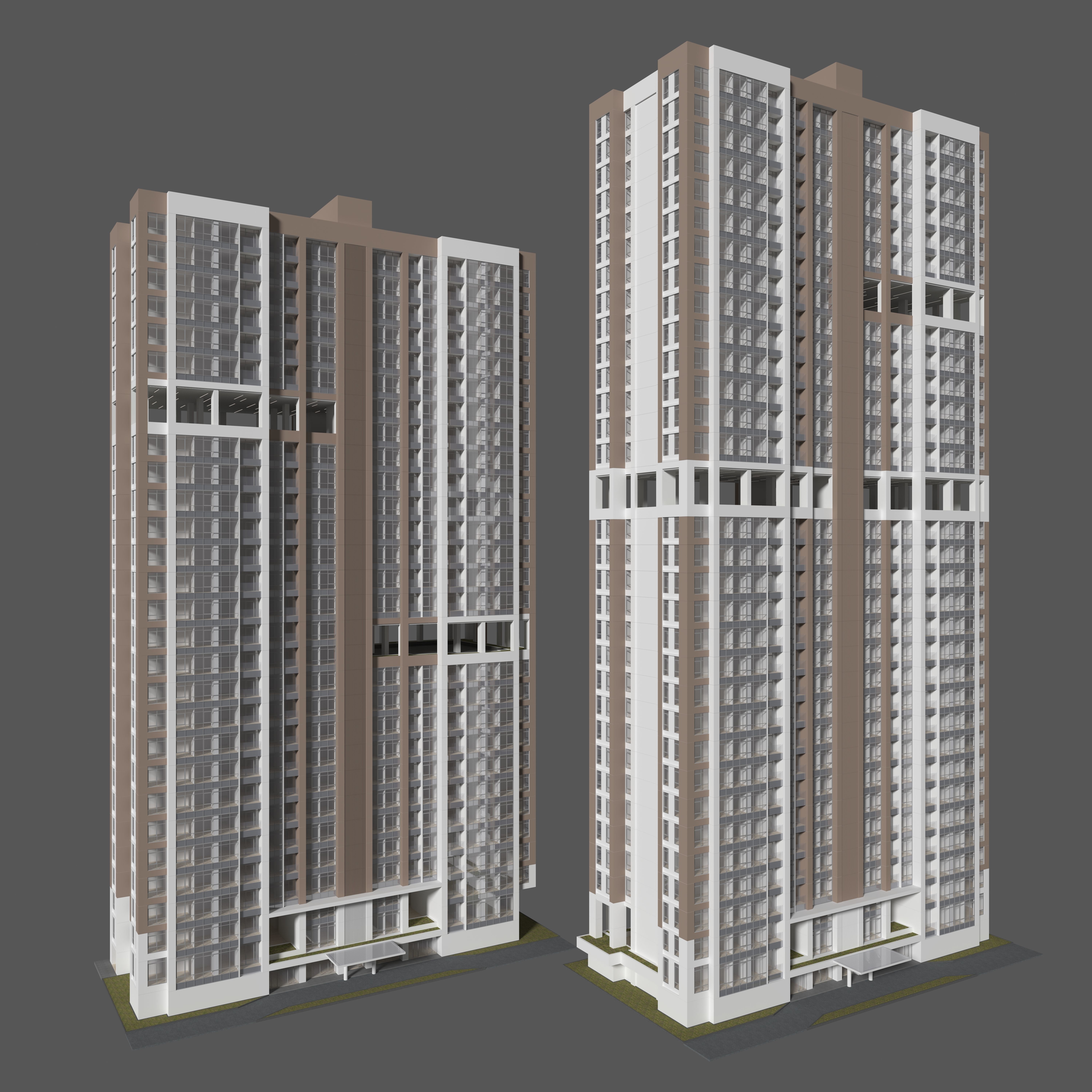 Tower Apartment 2 3D model_1