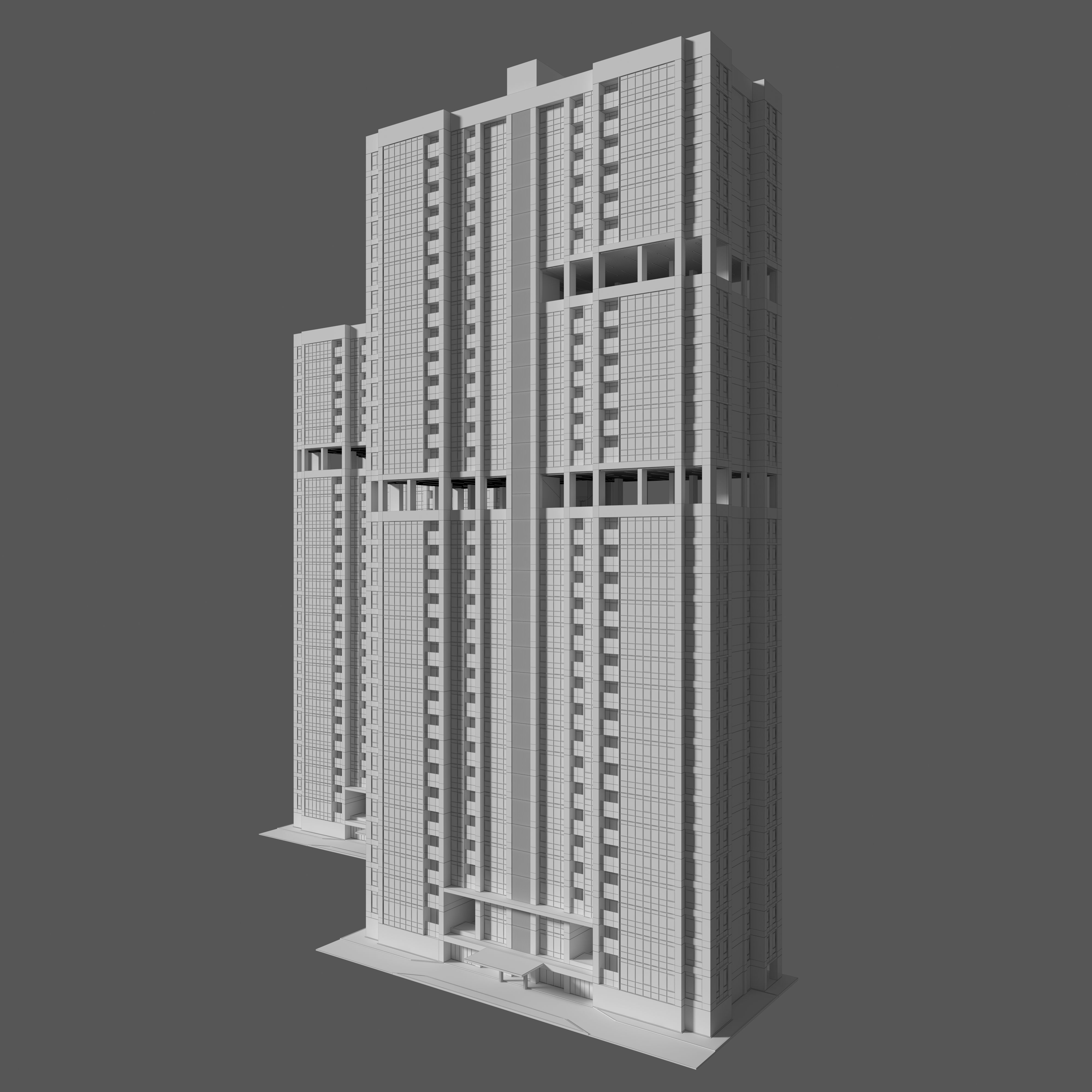 Tower Apartment 2 3D model_6
