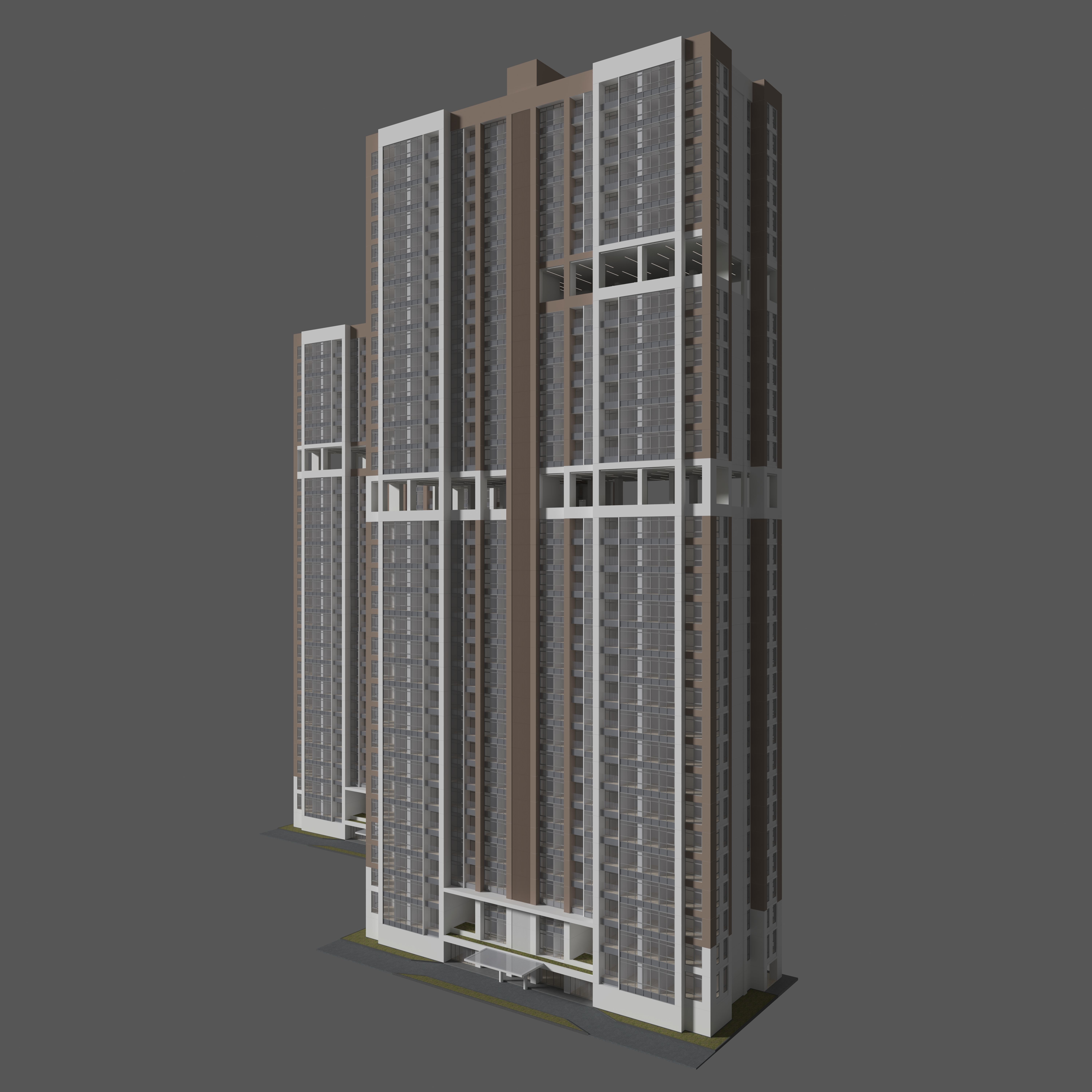 Tower Apartment 2 3D model_5