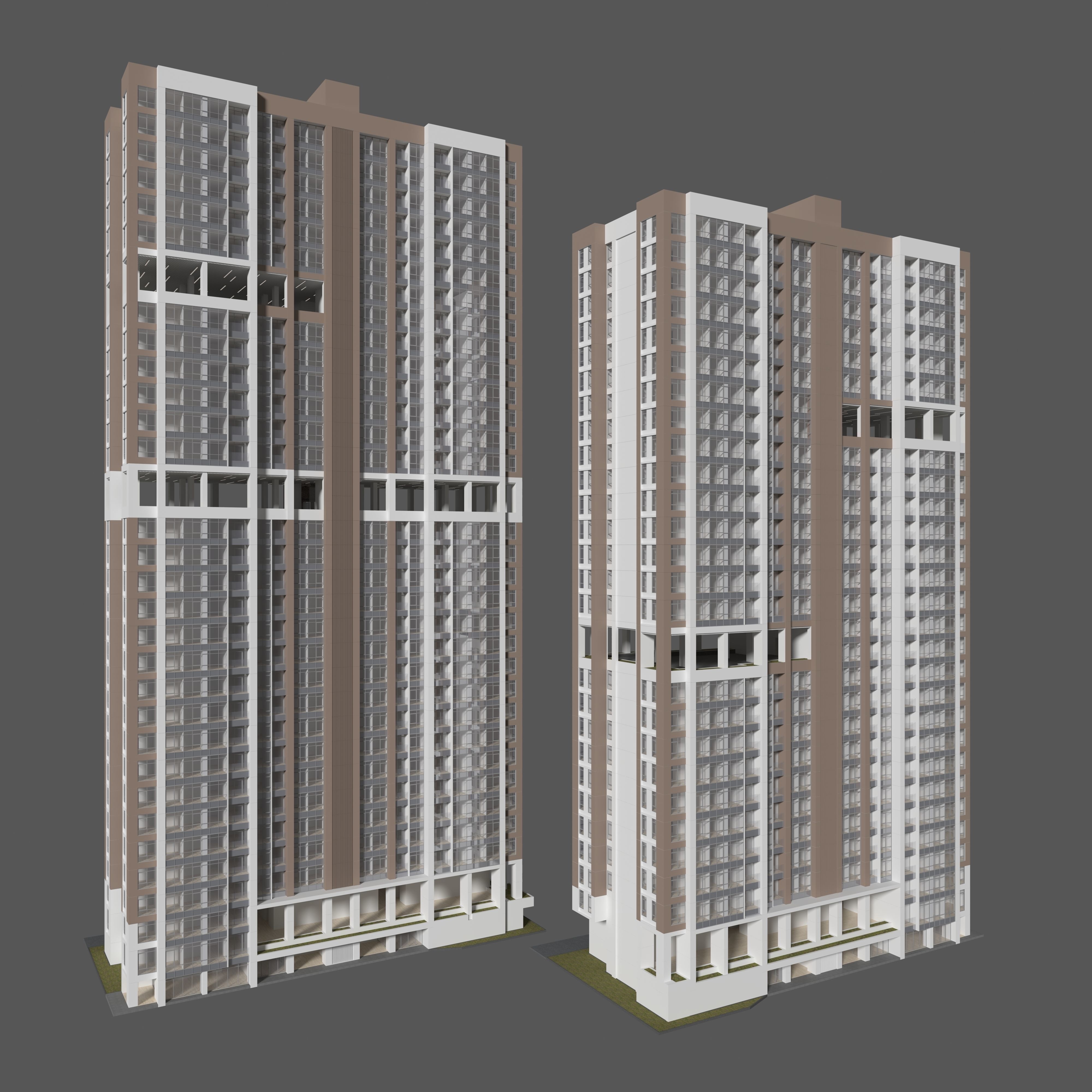 Tower Apartment 2 3D model_7