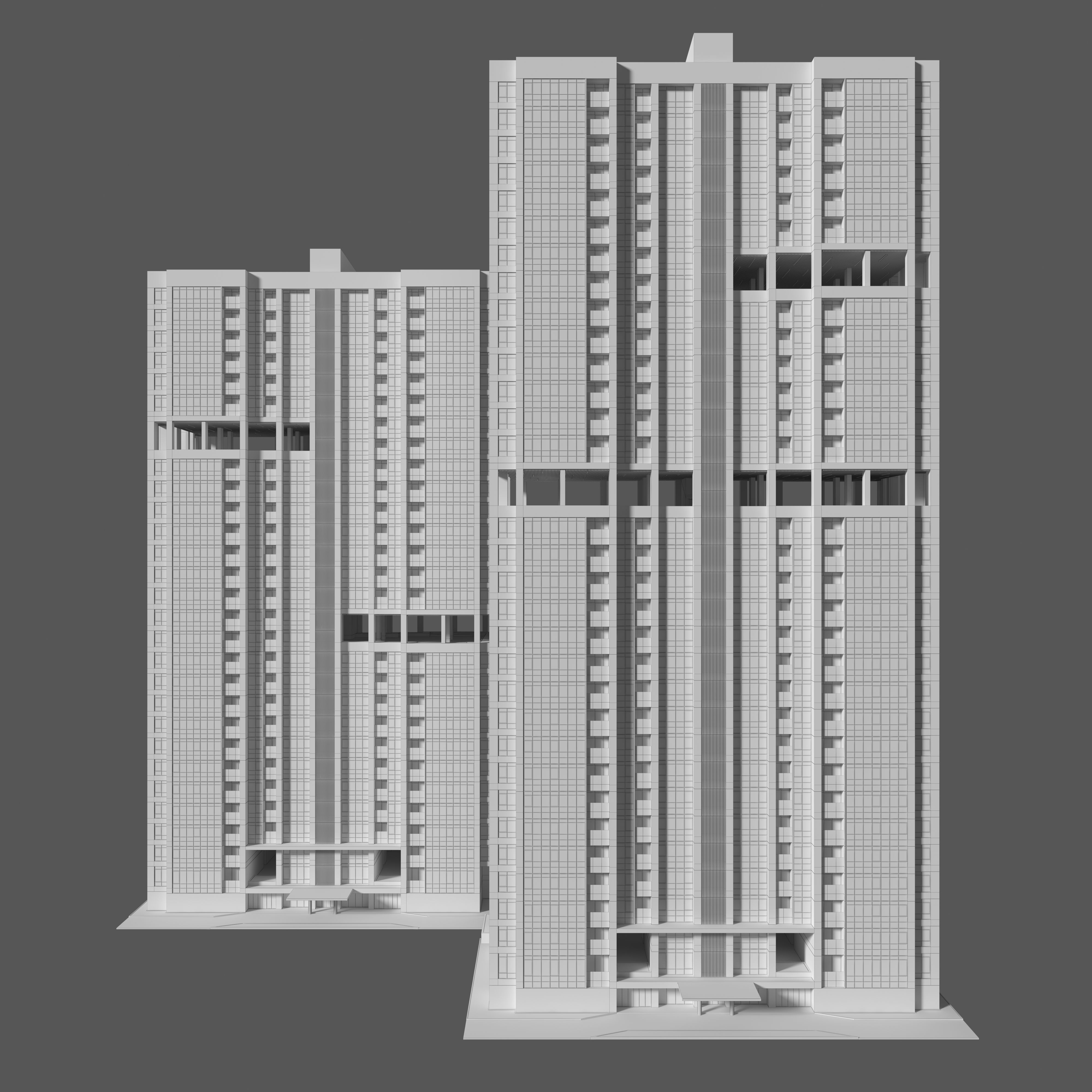 Tower Apartment 2 3D model_4