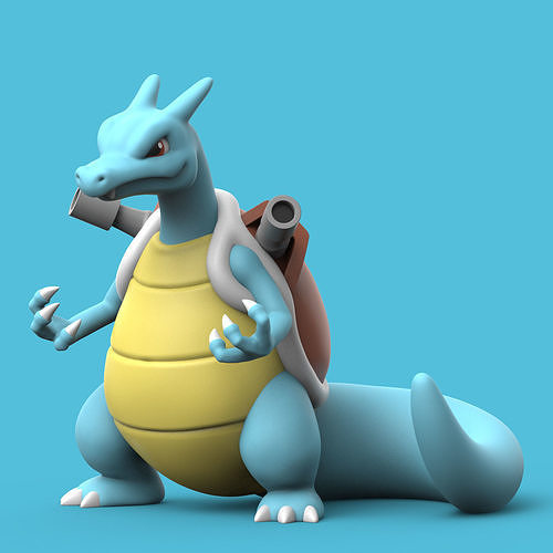 POKEMON - CHARIZARD x BLASTOISE 3D print model