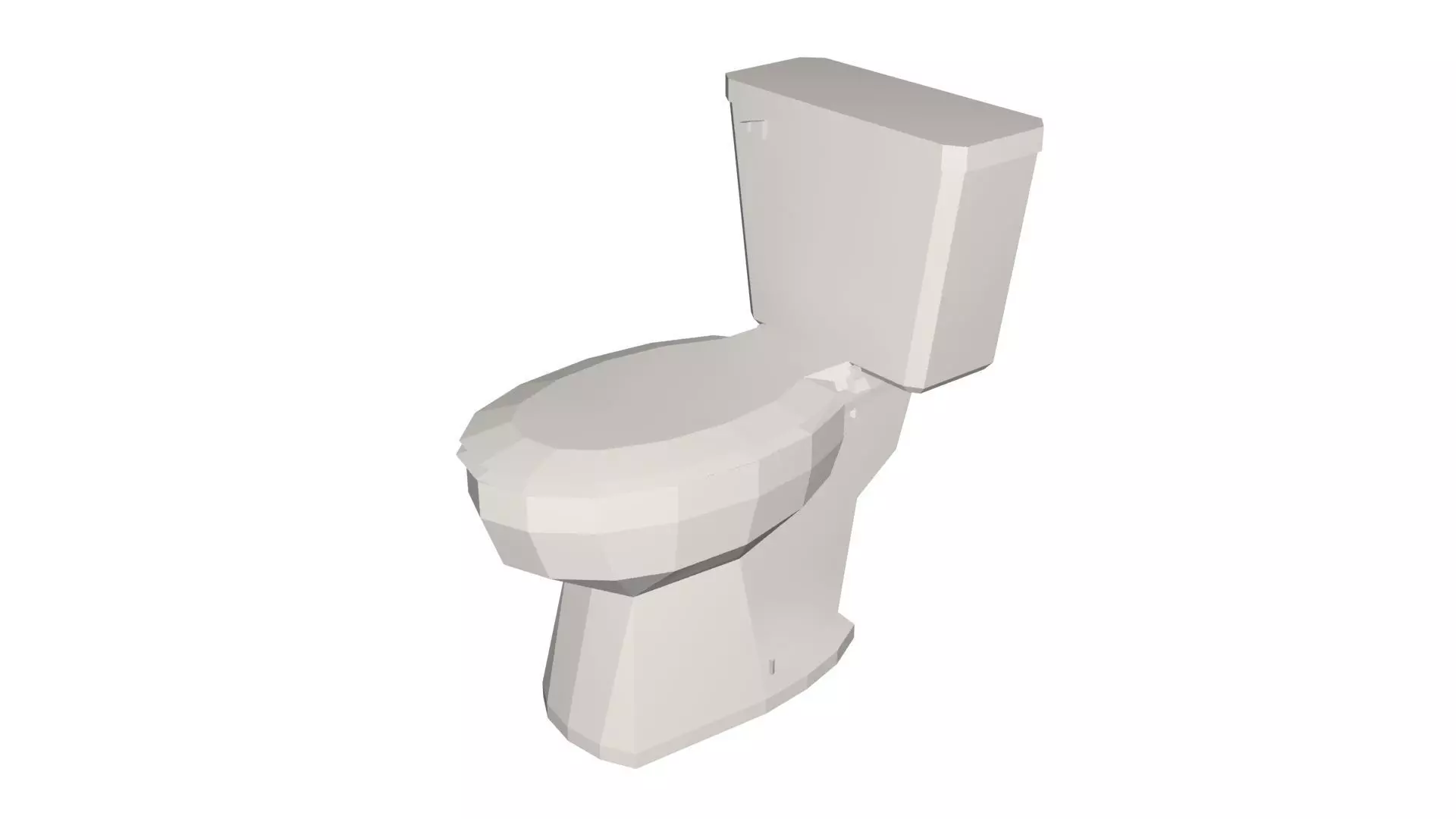 Toilet Low-poly 3D model