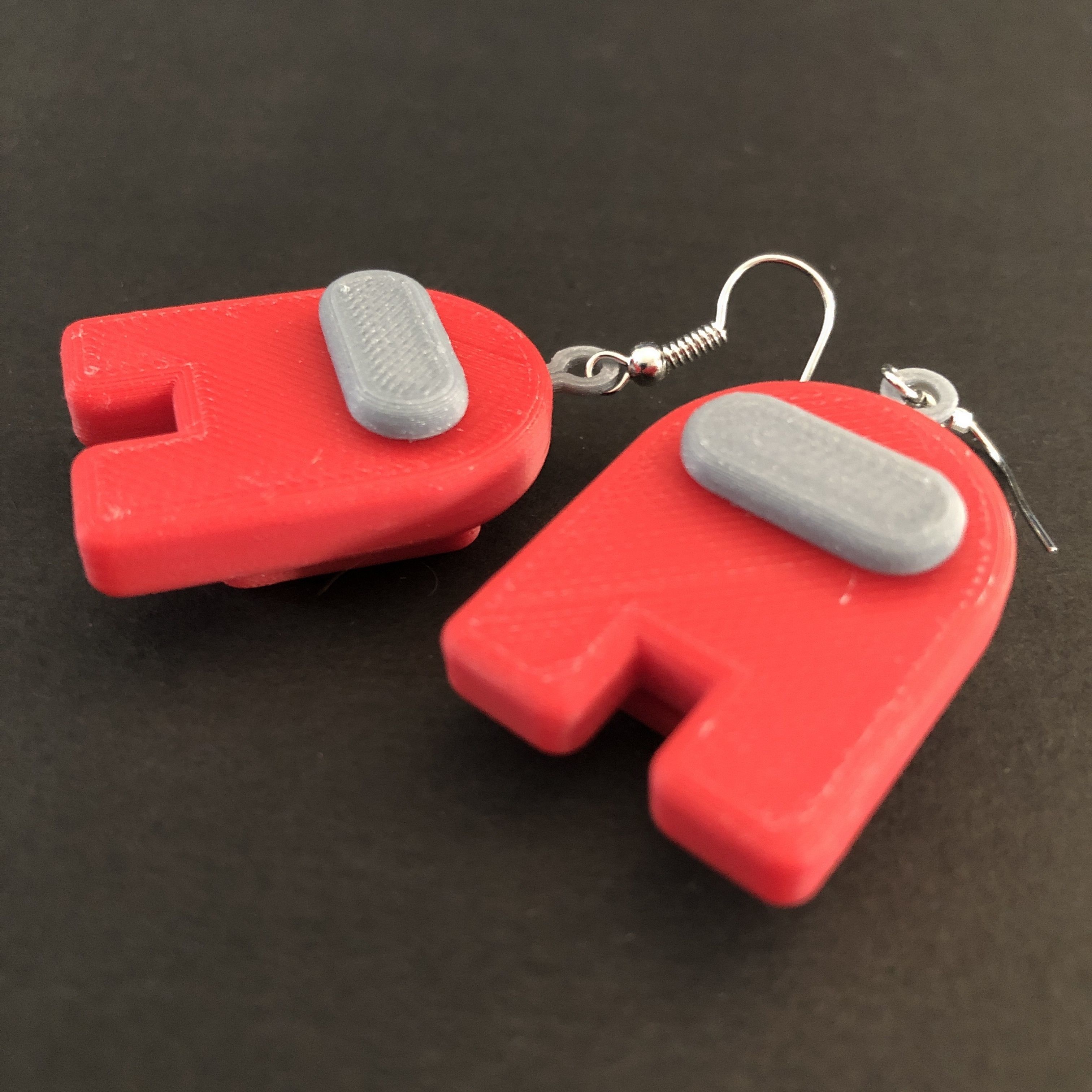 Among Us Earrings Free 3D print model_1