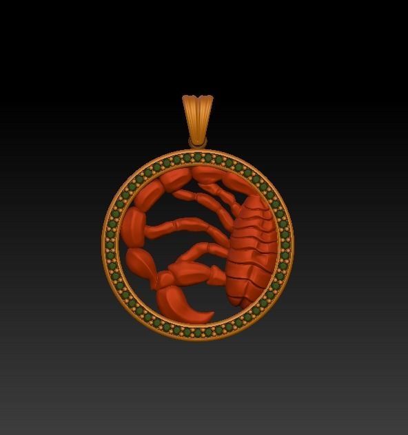 Jewellery Horoscope Signes Pack 3D model_9