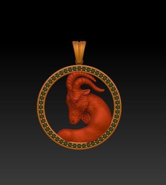 Jewellery Horoscope Signes Pack 3D model_23