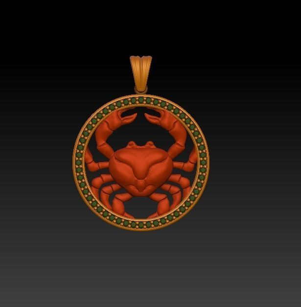 Jewellery Horoscope Signes Pack 3D model_7