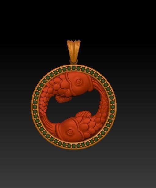 Jewellery Horoscope Signes Pack 3D model_13