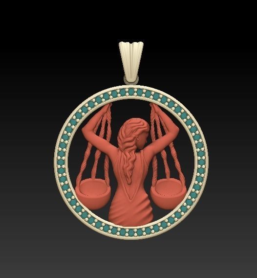 Jewellery Horoscope Signes Pack 3D model_25