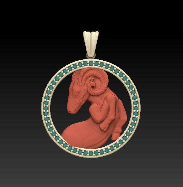 Jewellery Horoscope Signes Pack 3D model_18