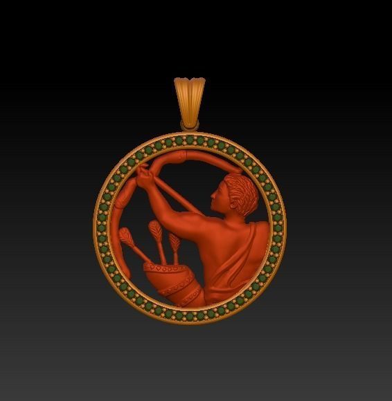 Jewellery Horoscope Signes Pack 3D model_5