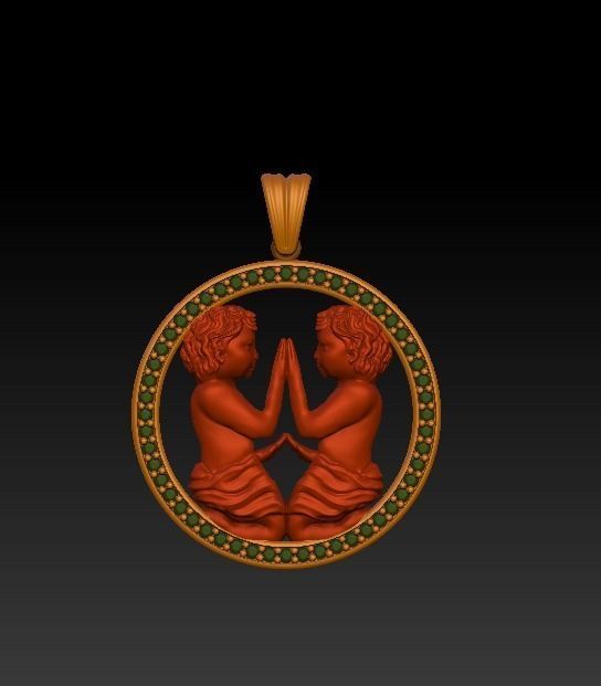 Jewellery Horoscope Signes Pack 3D model_17