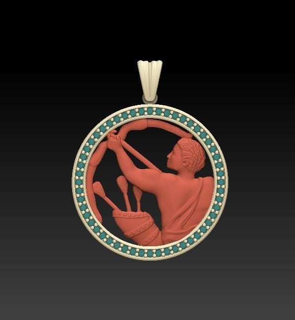 Jewellery Horoscope Signes Pack 3D model_4