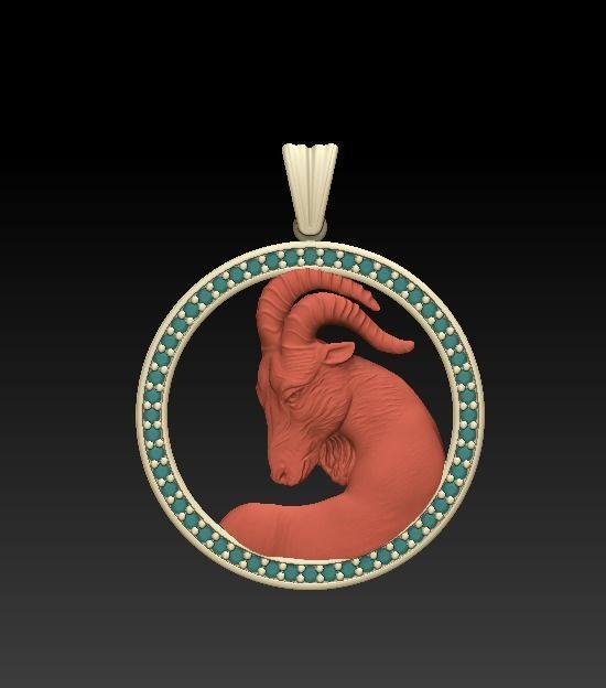 Jewellery Horoscope Signes Pack 3D model_22
