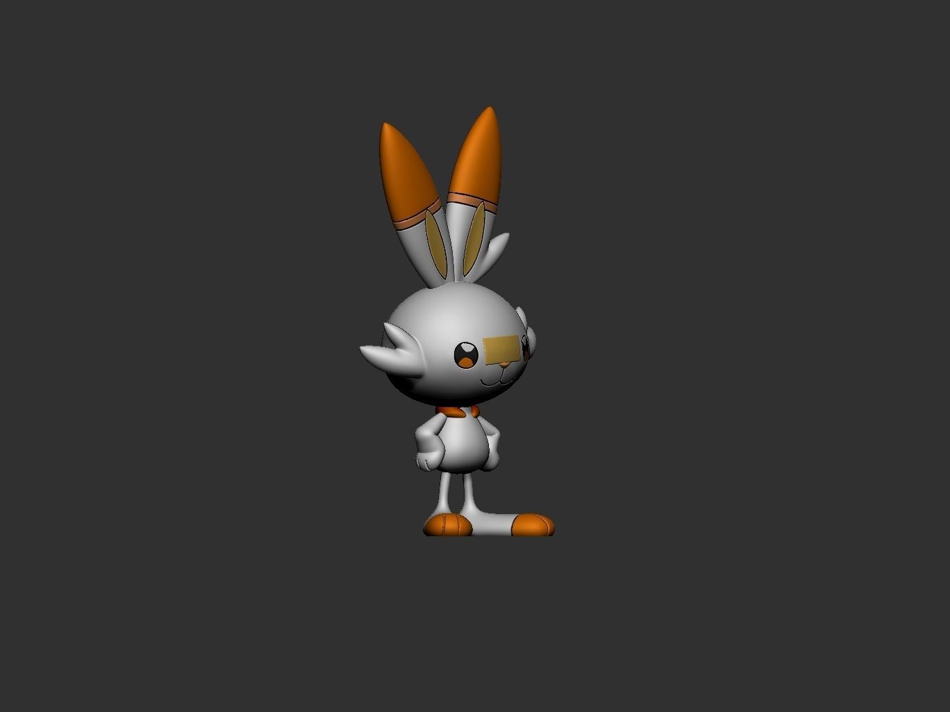 pokemon scorbunny 3D print model_9