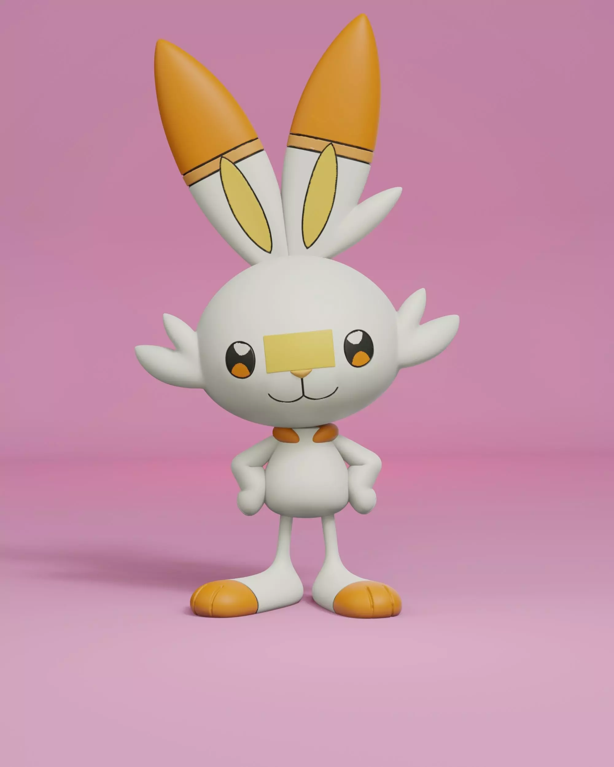 pokemon scorbunny 3D print model_0