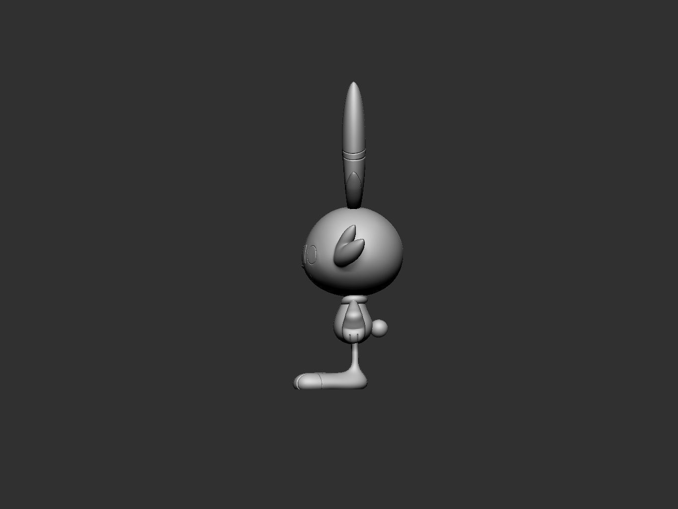 pokemon scorbunny 3D print model_6