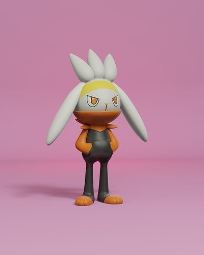 pokemon raboot 3D print model