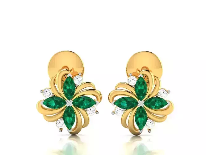 Diamond Classic Marquise Stone Earrings