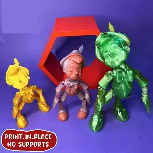 PRINT-IN-PLACE PINOCCHIO ARTICULATED