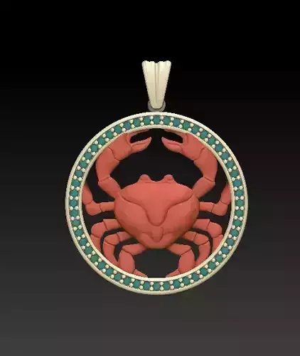Horoscope Cancer pendant