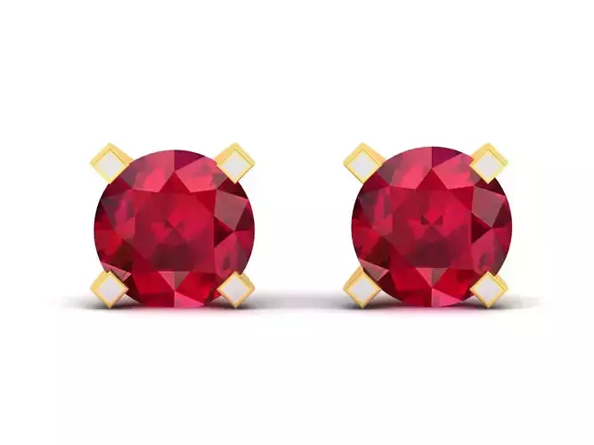 Diamond Classic Earrings 3D print model
