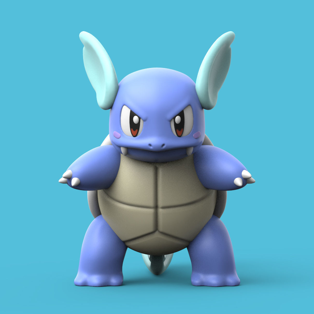 POKEMON - WARTORTLE 3D print model_1