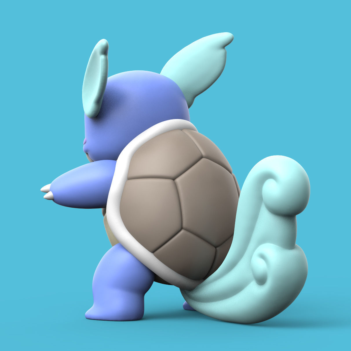 POKEMON - WARTORTLE 3D print model_3